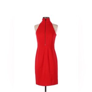 Marc New York Andrew Marc Red Halter Zip-Front Dress – Size 2